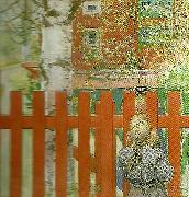 staketet-vid staketet Carl Larsson